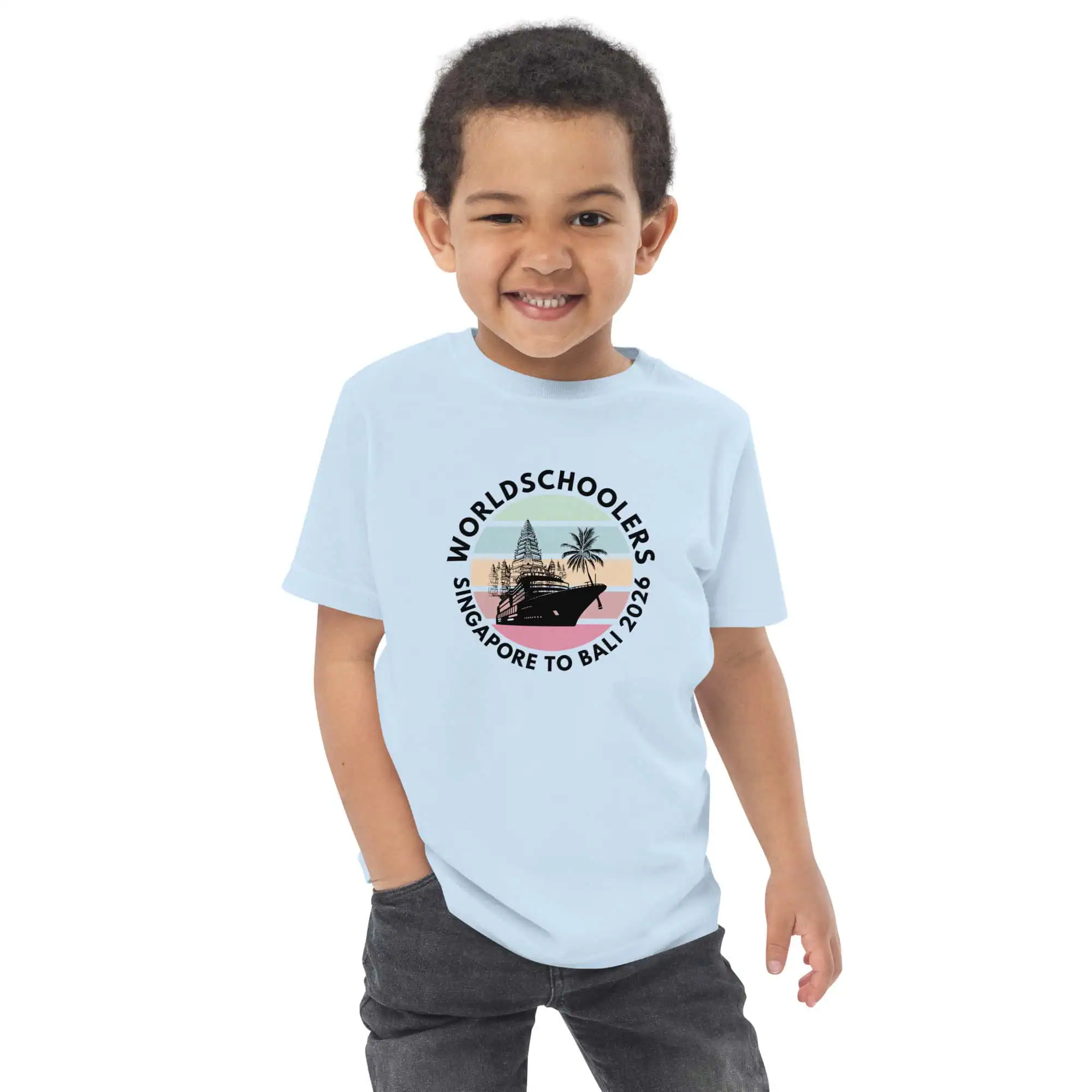 Singapore to Bali 2026 | Toddler jersey t-shirt
