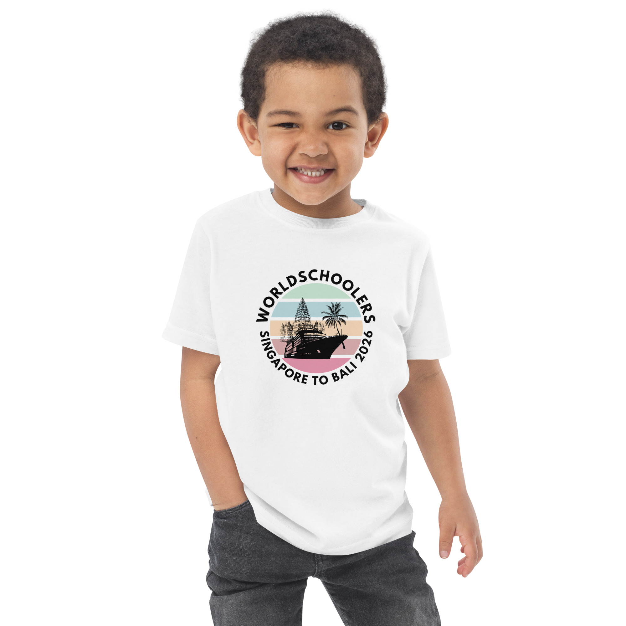 Singapore to Bali 2026 | Toddler jersey t-shirt