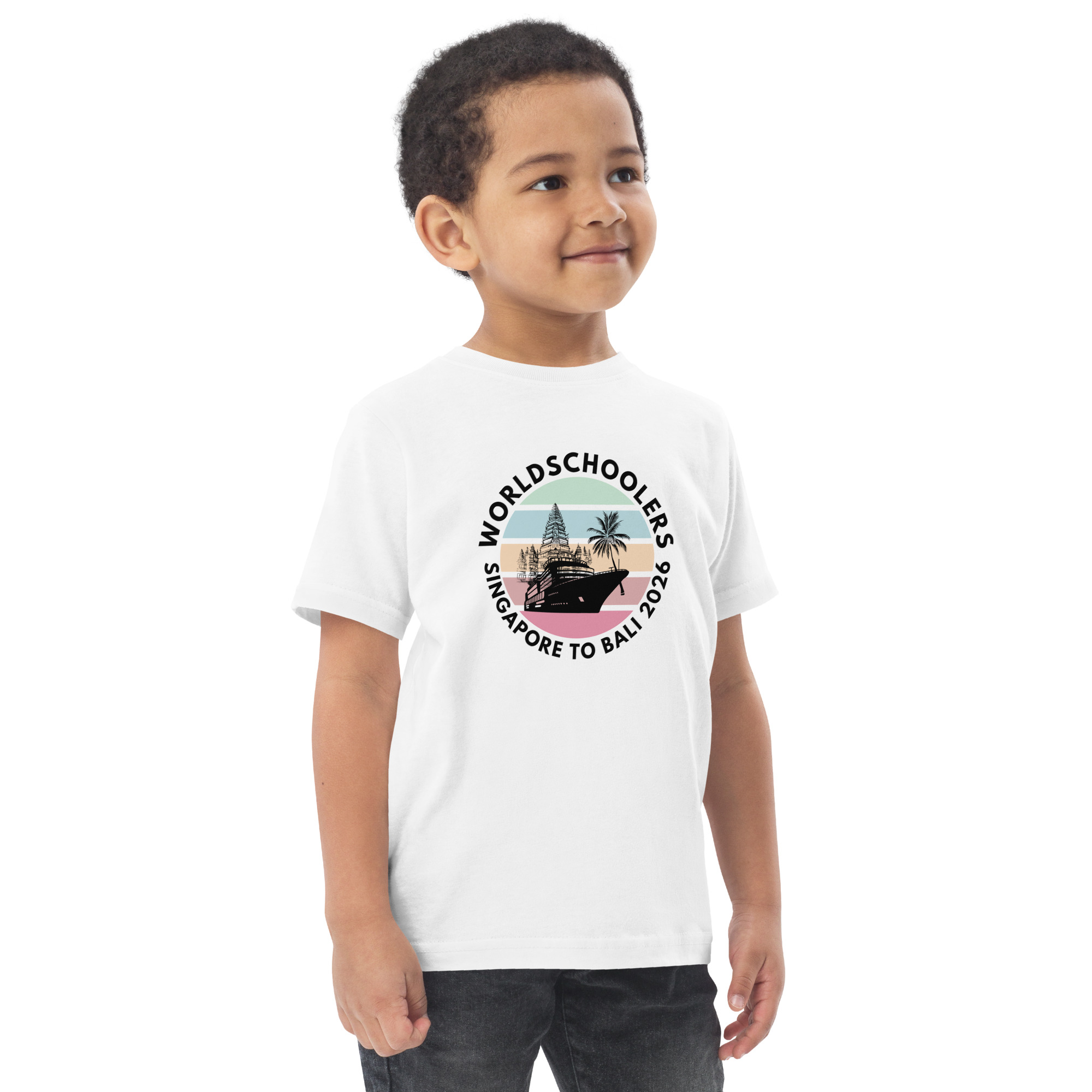 Singapore to Bali 2026 | Toddler jersey t-shirt