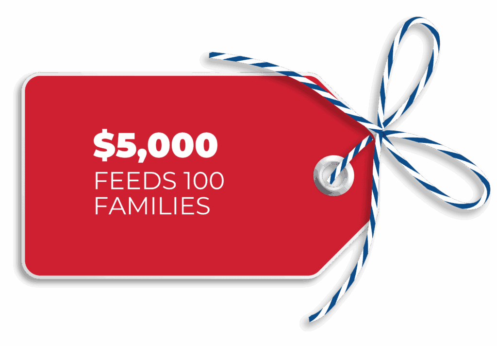 $5,000 feeds 100 families