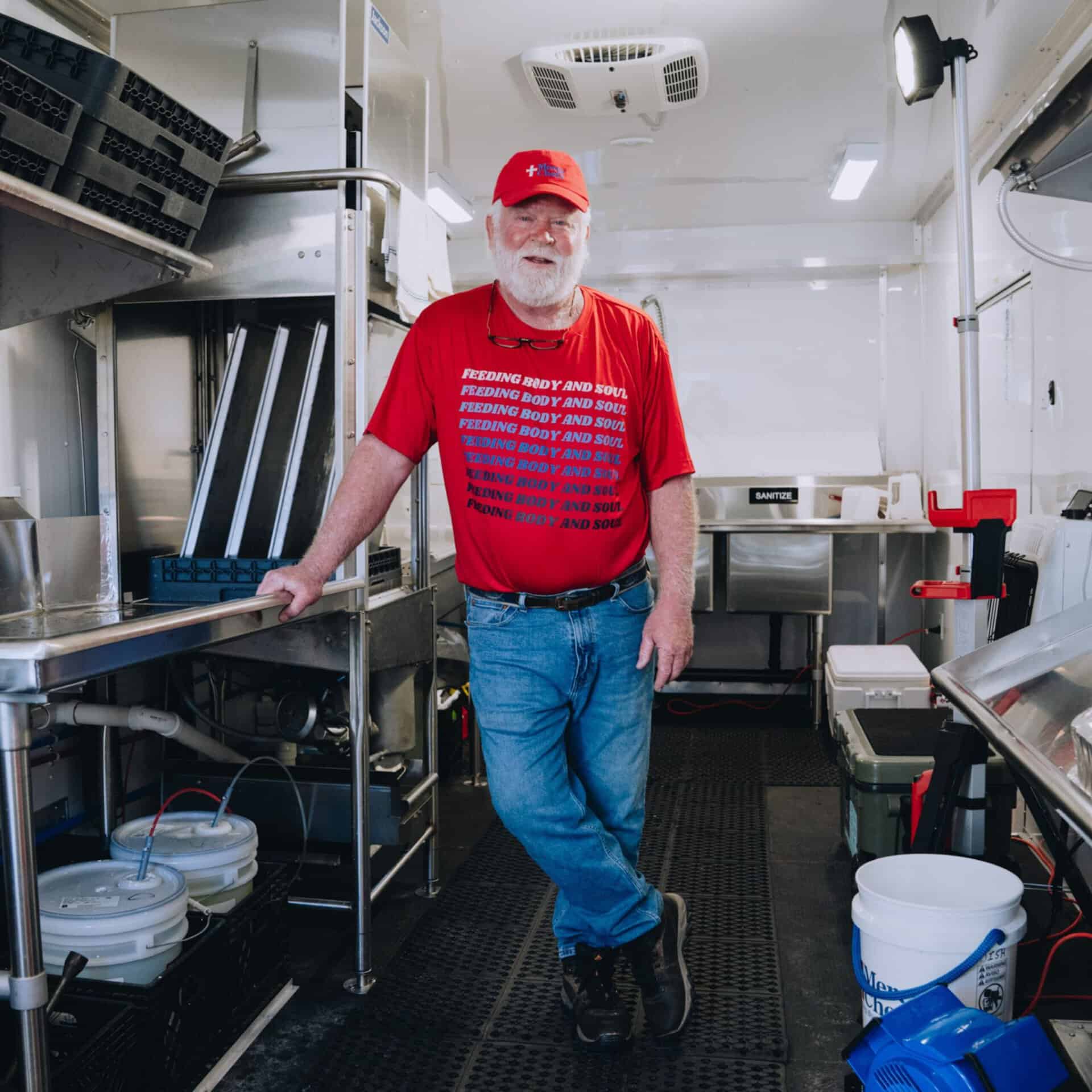 An inside look of Mercy Chefs' Bubble Wagon