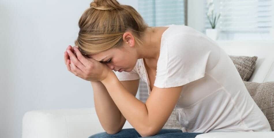 chronically stressed woman