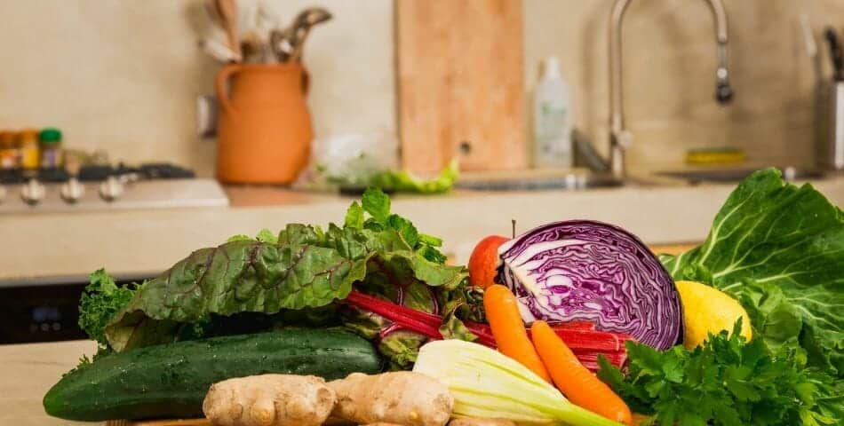 Fresh vegetables for nutrition promoting a smooth journey during menopause