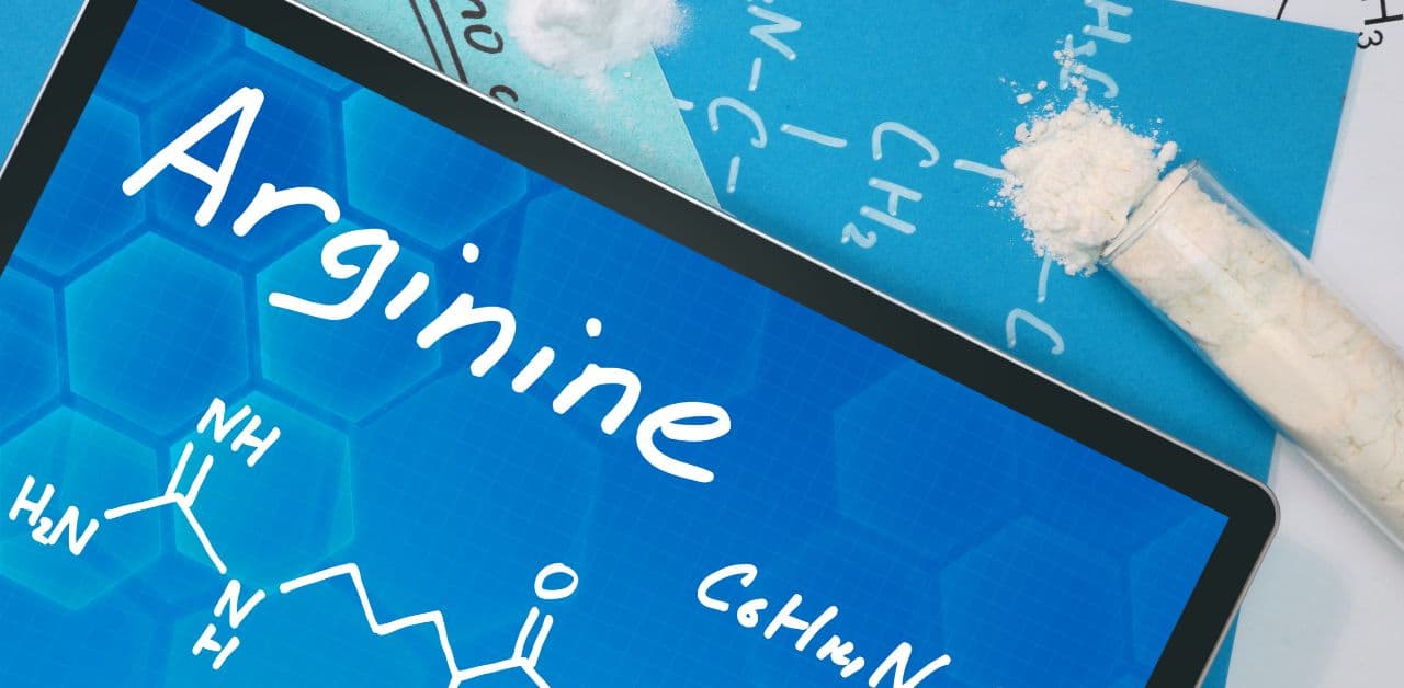 L-arginine to improve epithelial tissue and increase nitric oxide production