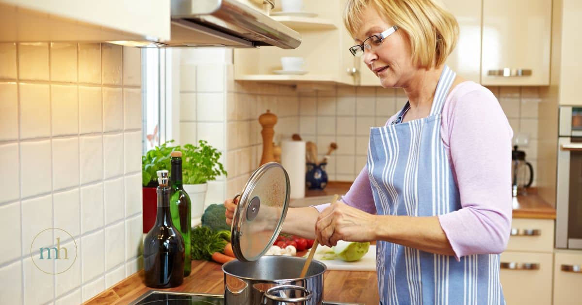 Woman balancing blood sugar through dietary modifications