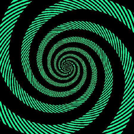 Colorful Optical Illusion (green only)