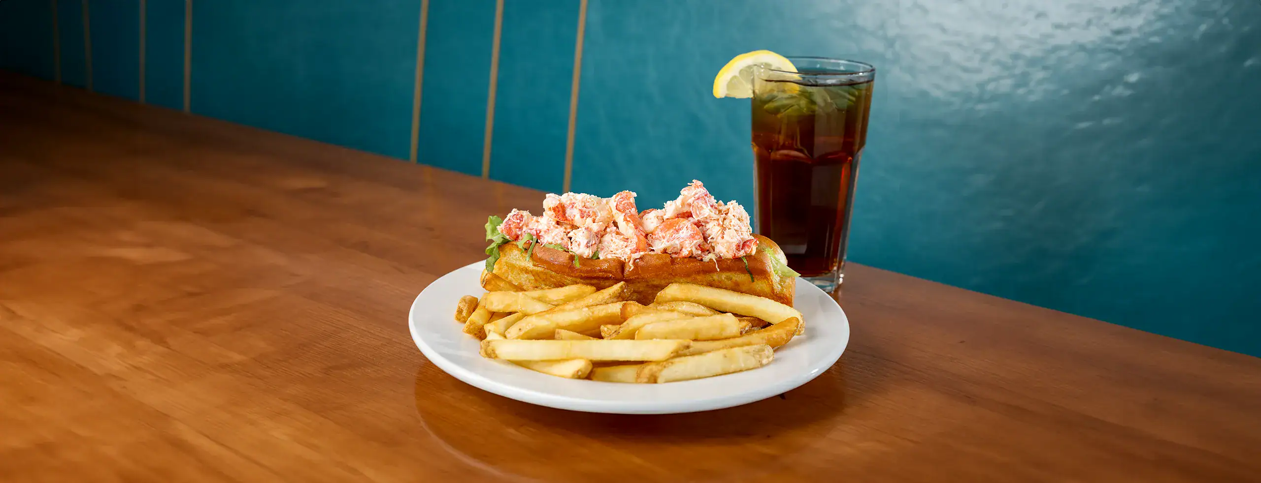 Michael's Harborside Lobster Roll with French Fries and Drink