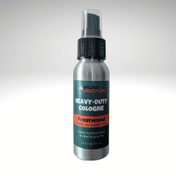 2.5oz silver cologne bottle