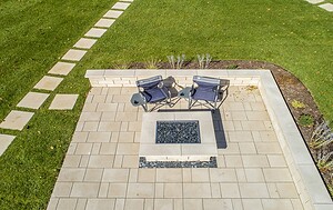 Ourdoor patio and firepit