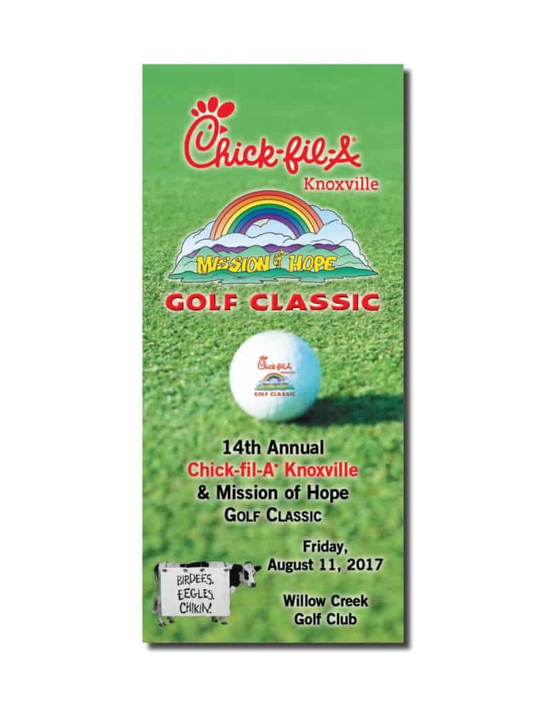 Chick-fil-a golf classic flyer.