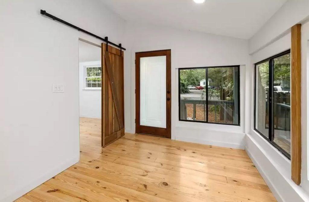 1968 interior with barn door 1024x668