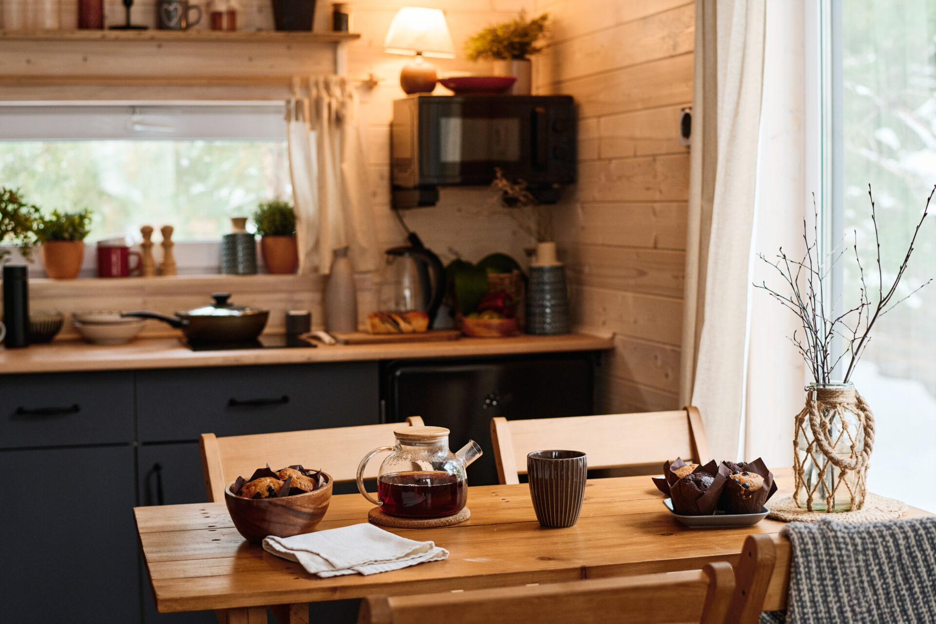 kitchen in wooden cottage 2025 02 10 10 01 44 utc
