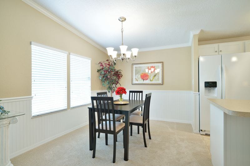 manufactured home makeover-Remodeled Manufactured Homes for sale in Florida_Dining Room