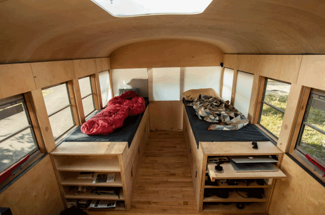 vintage buses-bed conversion