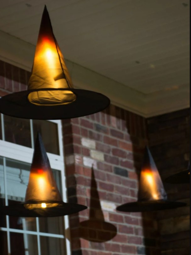 lighted witch hats