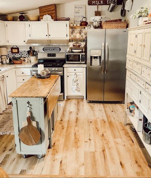 mobile home cottage kitchen