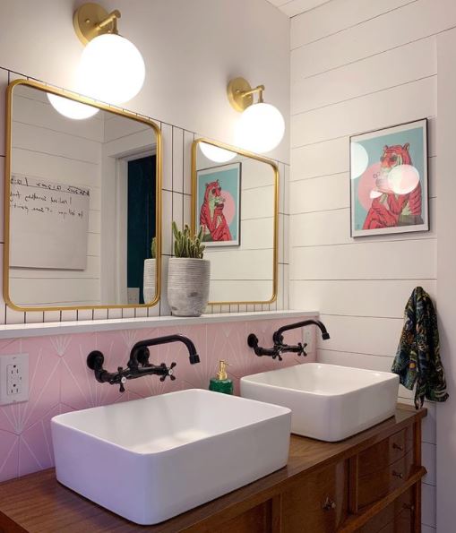 single wide couple bath