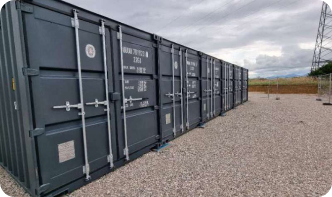 Lagerplatz Seecontainer