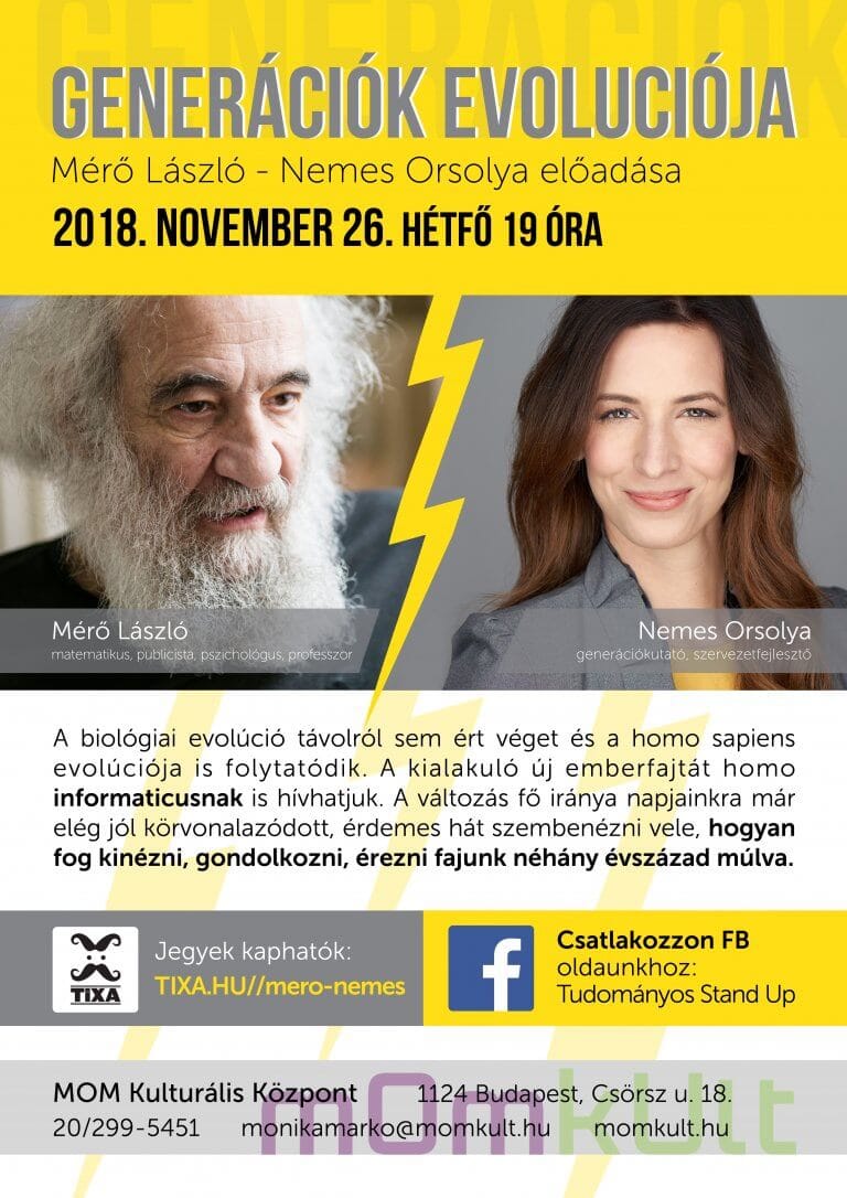 Generációk evolúciója | Mérő László és Nemes Orsolya előadása