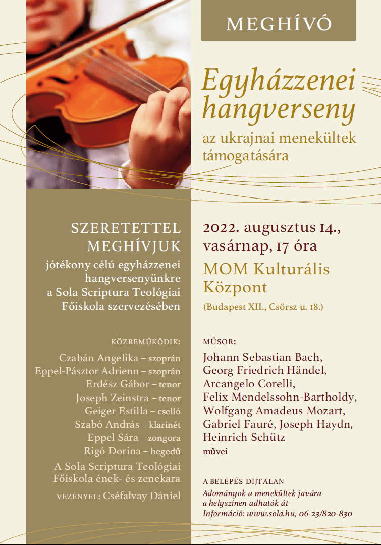 EGYHÁZI HANGVERSENY