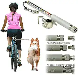 CLICK HERE. Dog Leash Bike Attachment Plus Leash Hands Free Dog Bicycle Exerciser Leash 550-lbs Pull Strength Paracord Leash Military Grade