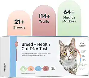 CLICK HERE. Cat DNA Test Kit - Comprehensive Breed, Health and Dental Analysis Across 114 Traits for Accurate and Easy-to-Use Genetic Insights