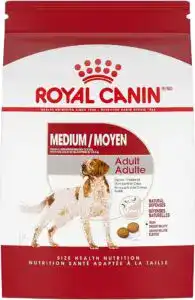 Royal Canin Health Nutrition Adult Dry Dog Food — a vet recommended dog food 2025 pick for medium breeds. This healthy, vet approved dog food supports natural defenses, easy digestion, and complete balanced nutrition for adult dogs.