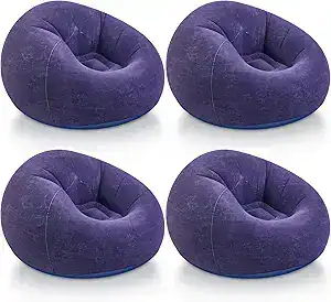 blue outside bean bags to watch a movie