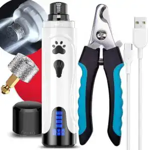 This versatile tool is one of the best dog nail trimmers for home use — ideal for nervous or fidgety pets