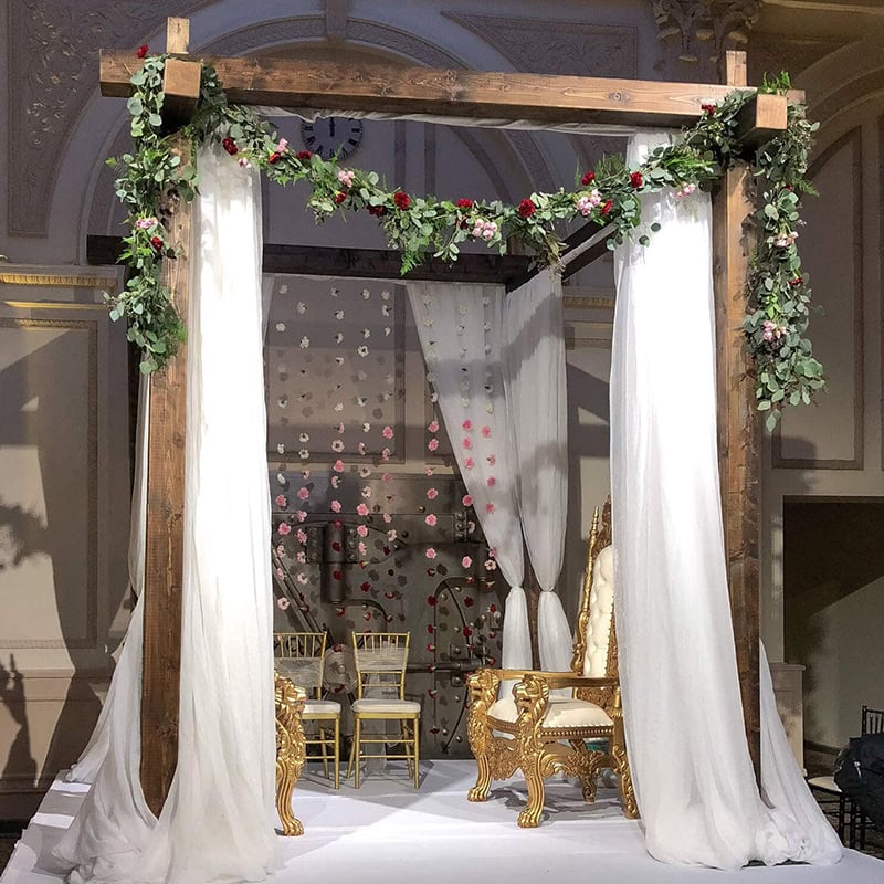 4 Post Wooden Mandap