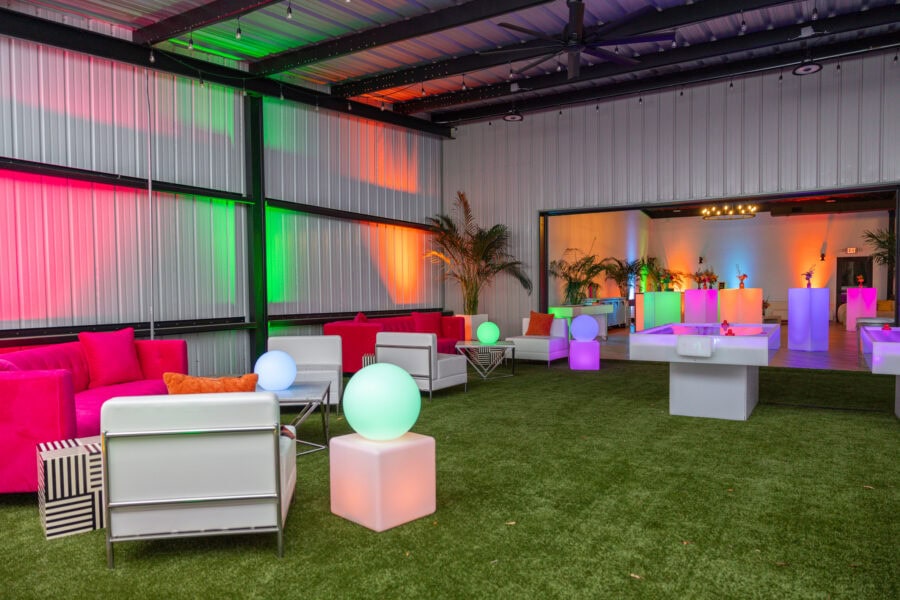 neon themed event
