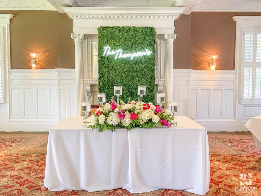 wedding reception decor