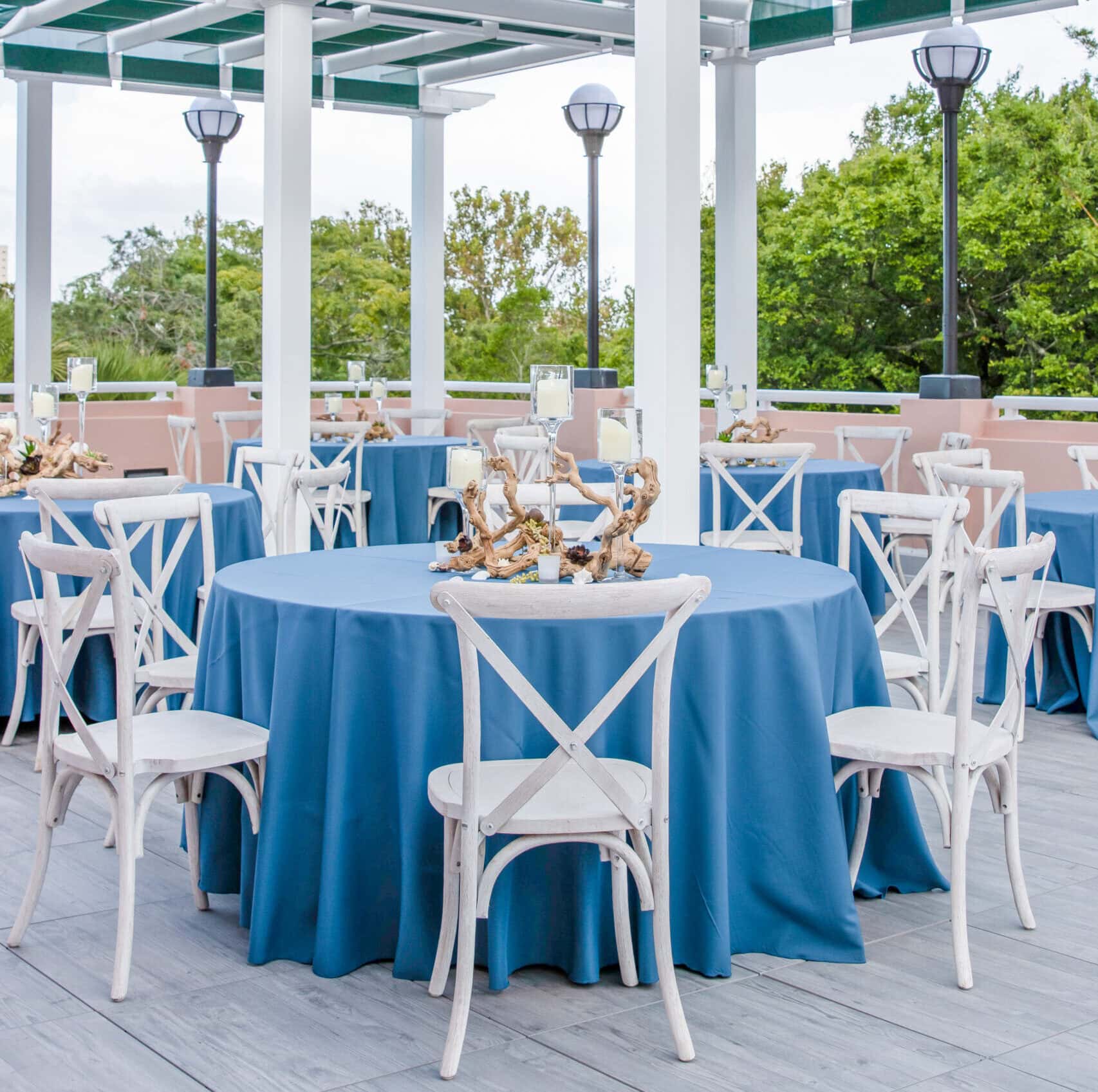 White_Washed_Wood_Crossback_Dining_Chair_Rental_Jacksonville
