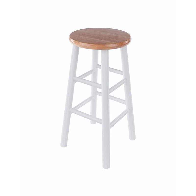 White Wood Barstool
