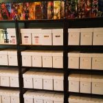 Comic book storage shelving
