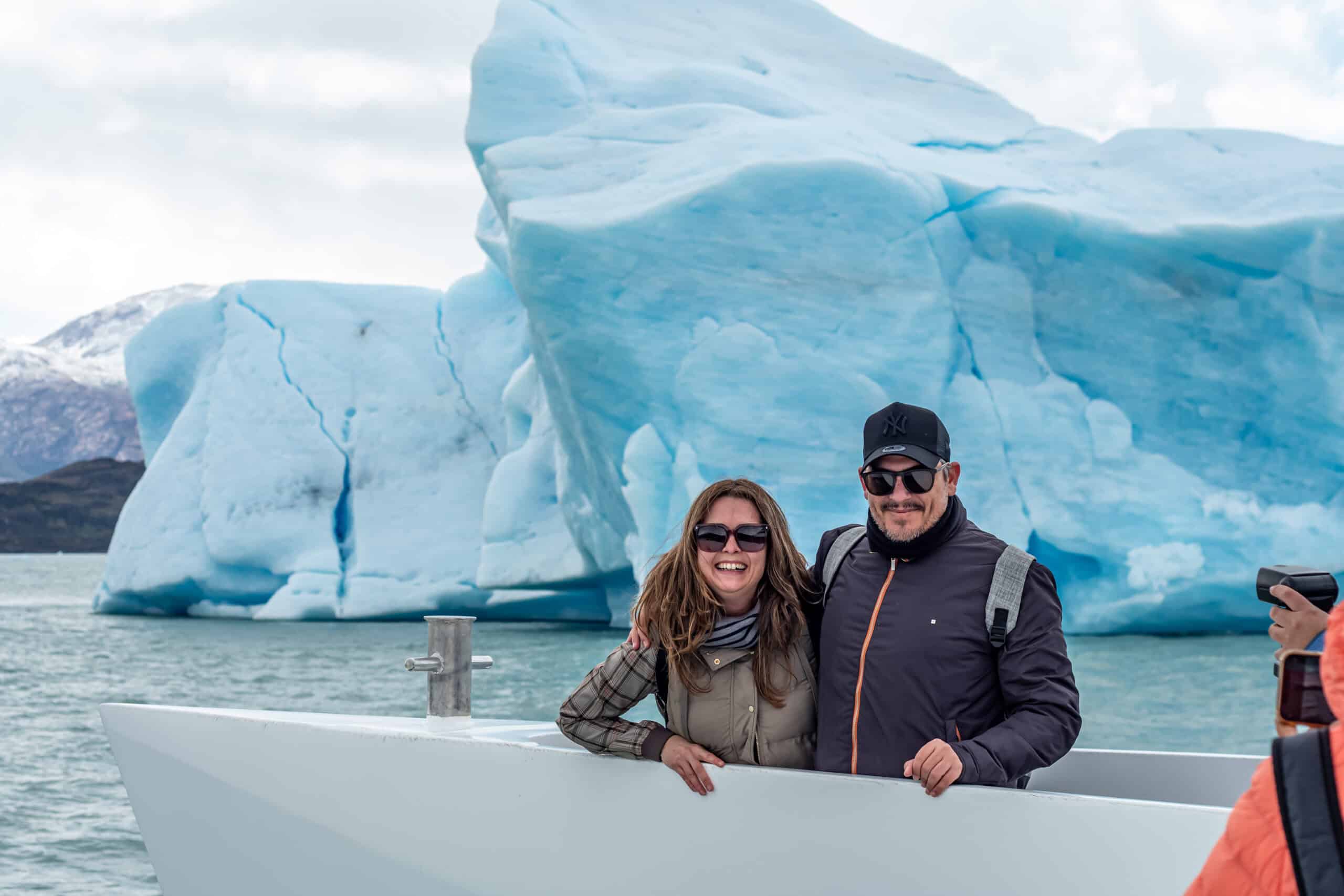Barrera de icebergs en el Lago Argentino, El Calafate