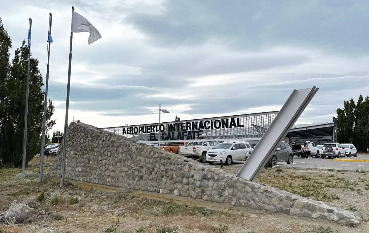 Aeropuerto El Calafate bienvenida