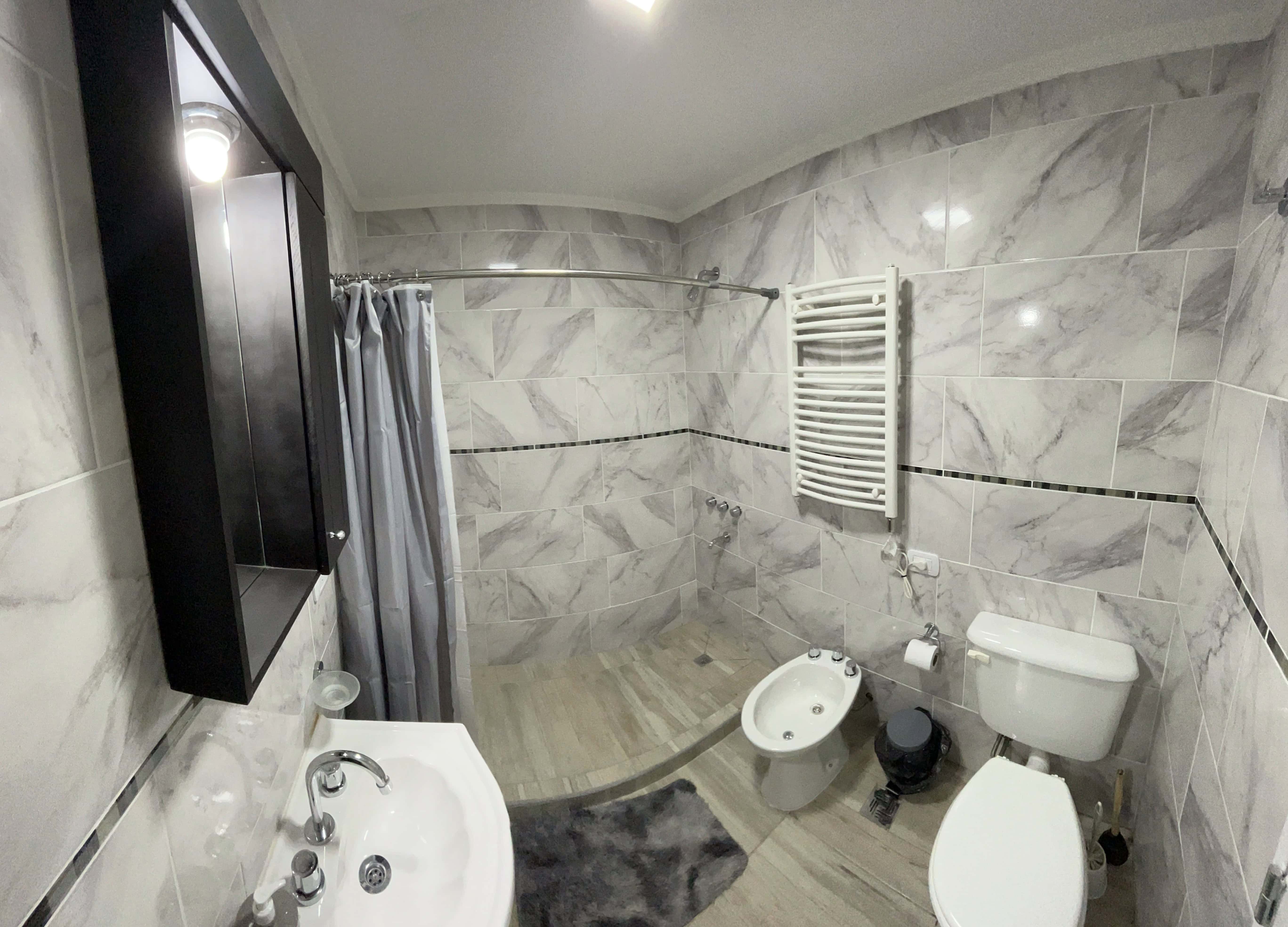 Baño privado Apart Mundo Austral Calafate