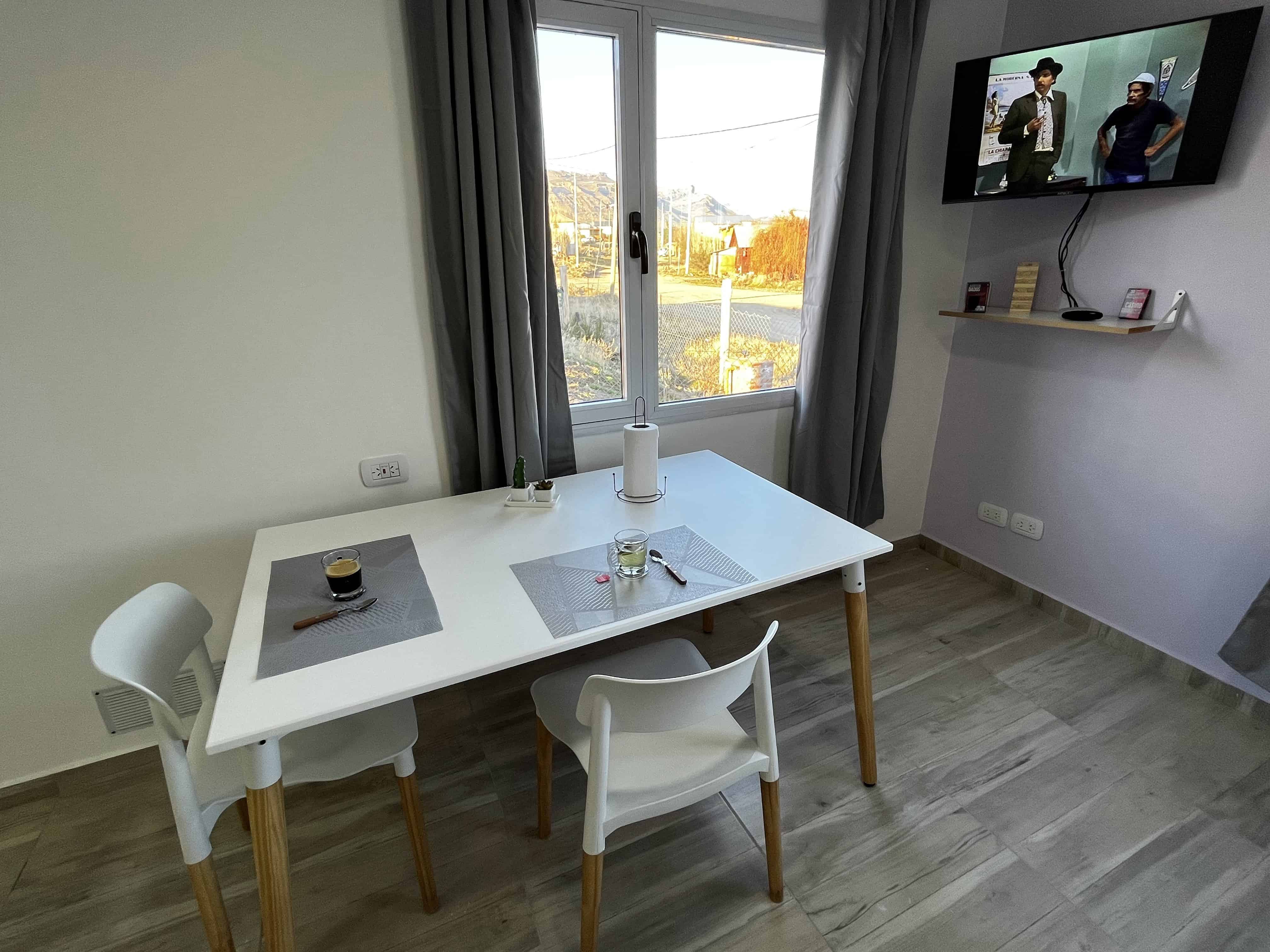 Comedor living Apart Mundo Austral Calafate