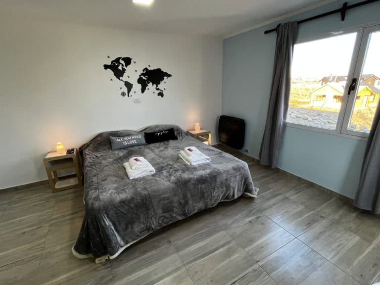 Habitación doble del Apart Mundo Austral en El Calafate