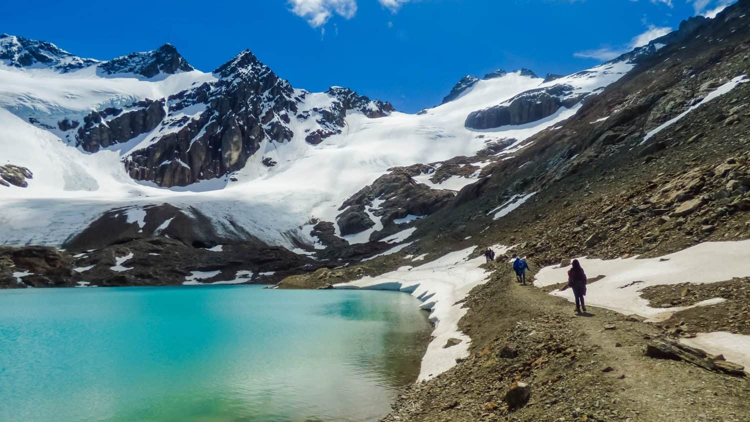 Natural viewpoint over the Tempanos Lagoon and the Vinciguerra Glacier, Ushuaia