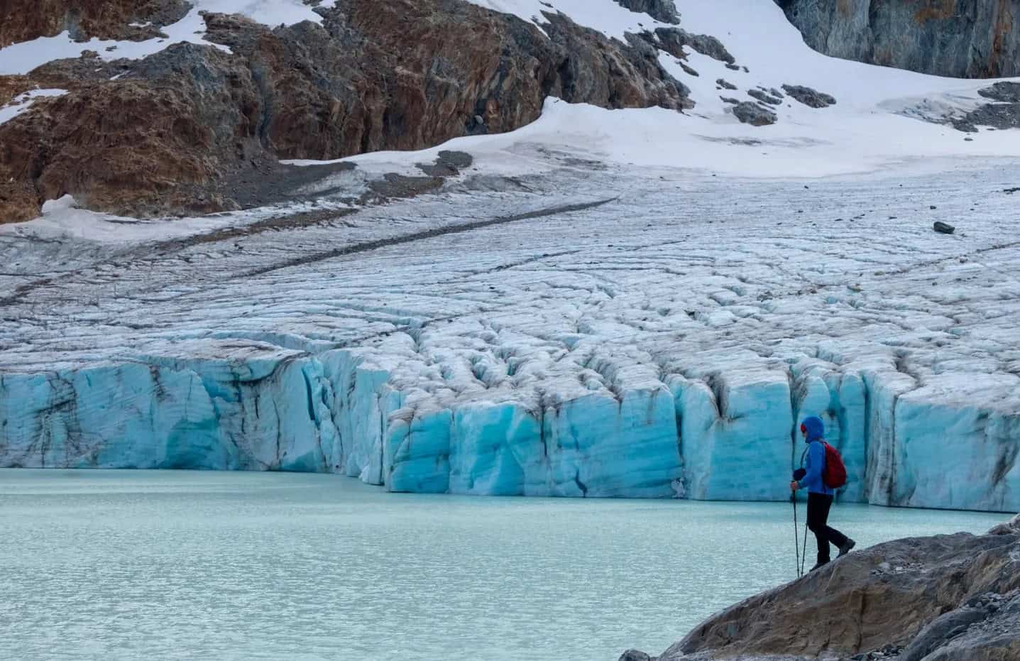 Trekking to the Ojo del Albino Glacier in Ushuaia, Patagonia