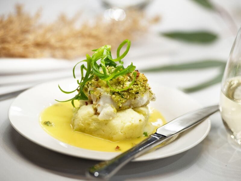 Murray Cod with Wild Lime Beurre Blanc Sauce