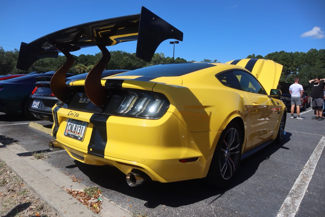 Mustang Week car at Myrtle Beach 2025 event with custom modifications.
