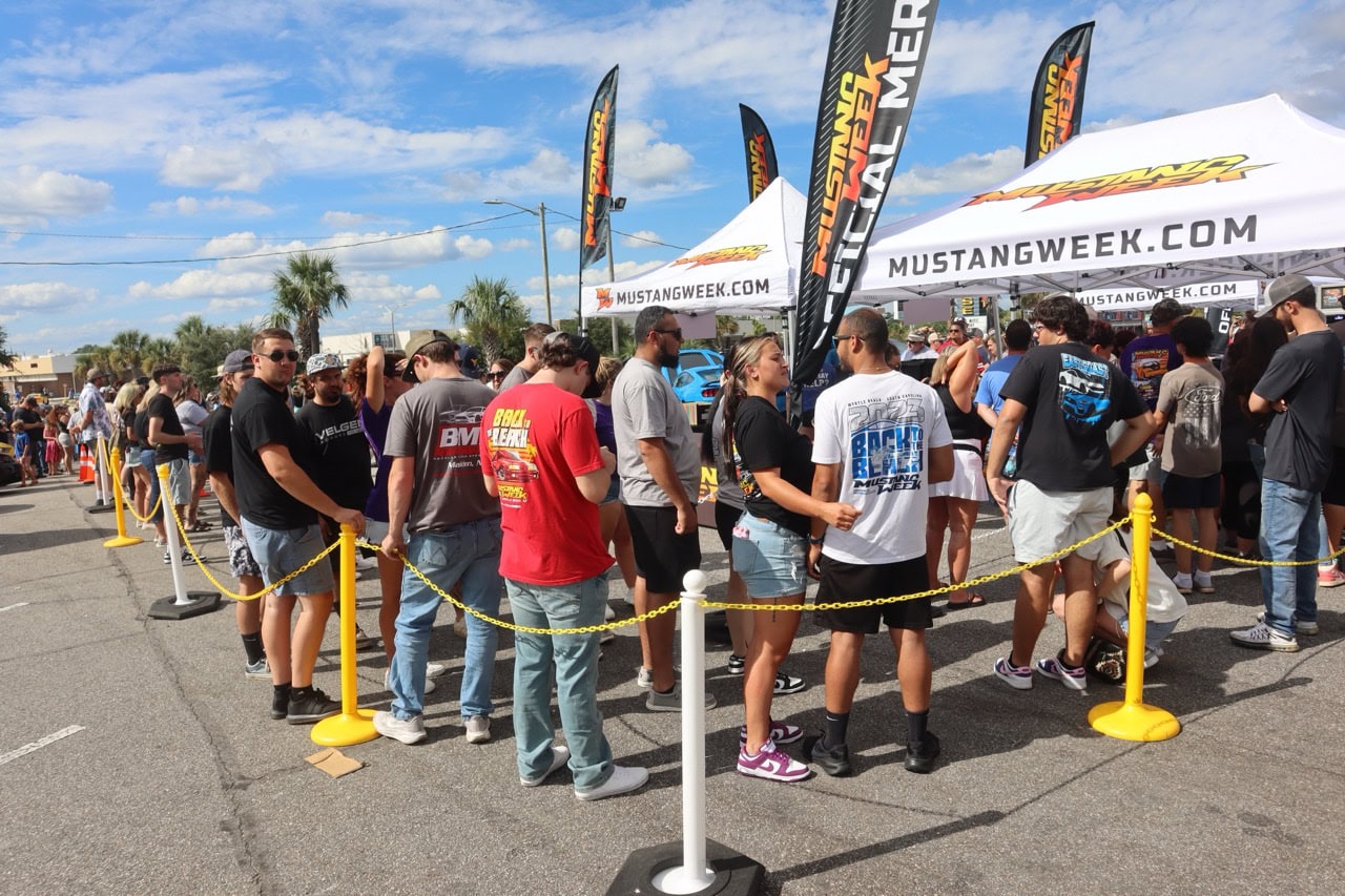 Mustang Week crowd at Myrtle Beach 2025 event.