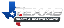 Mustang cars at Texas Speed & Performance during Mustang Week.