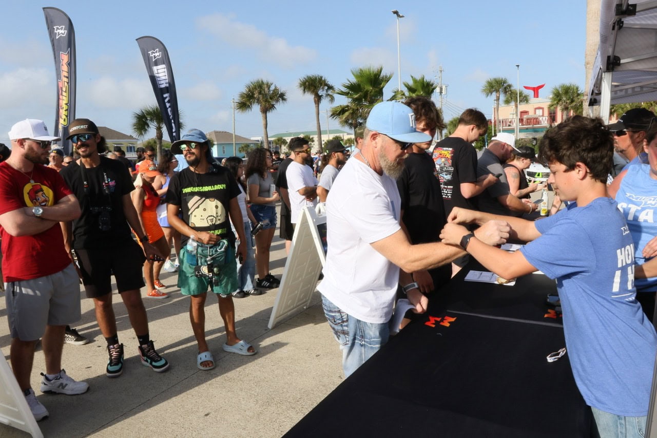 Enthusiasts at Mustang Week car event in Texas 2026.