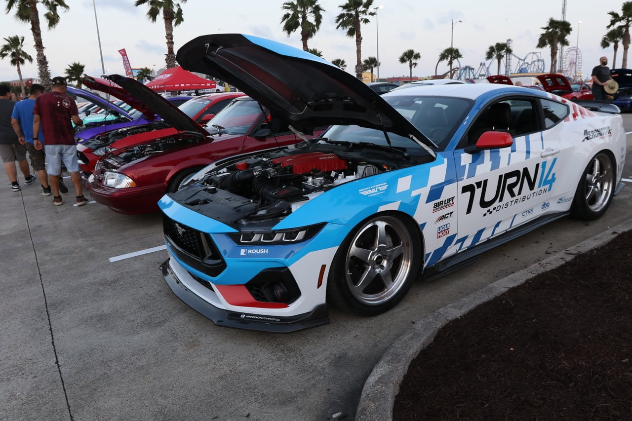 Custom Mustang at Mustang Week car event in Texas 2026.