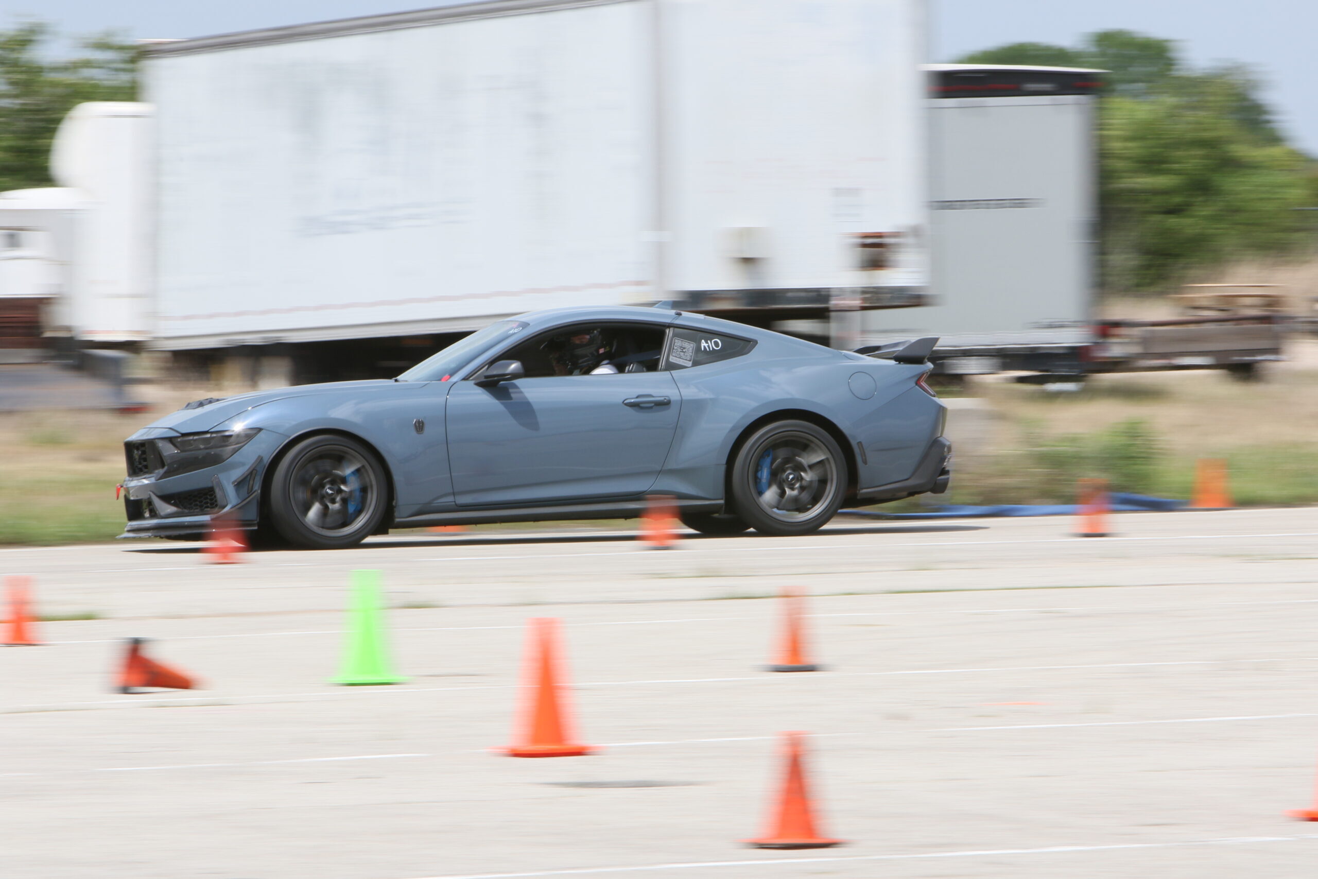 High-performance Ford Mustang at Mustang Week autocross.