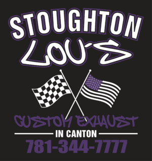 Mustang Week event with custom exhaust cars and flags in Canton.